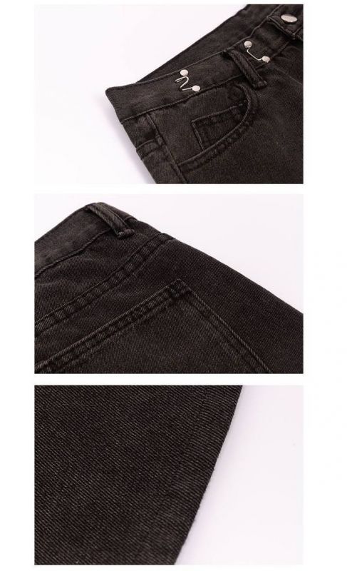 Базовые прямые широкие и свободные джинсы с высокой посадкой