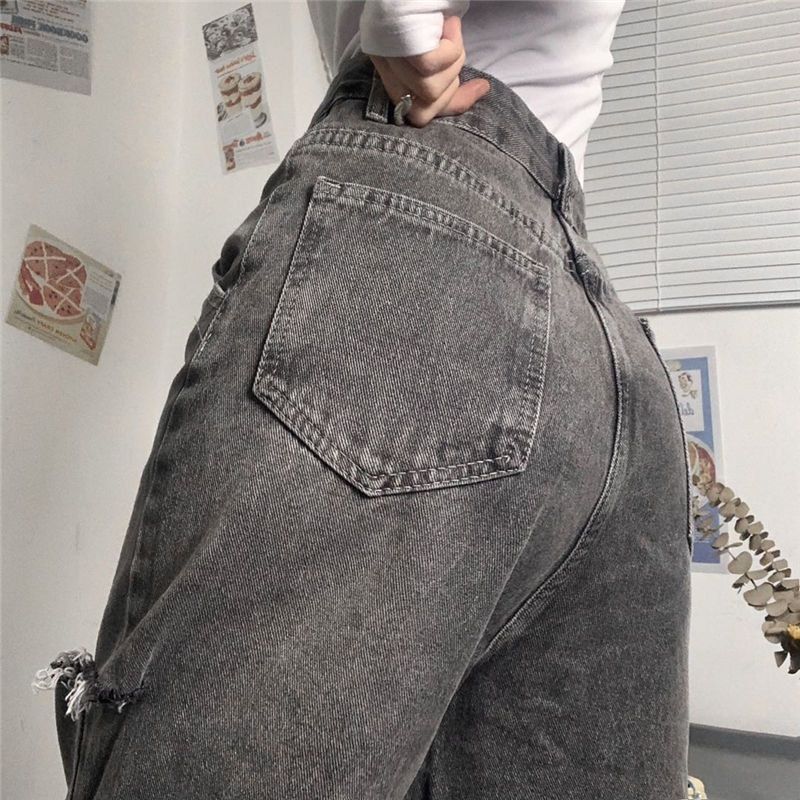 Широкие джинсы с высокой посадкой